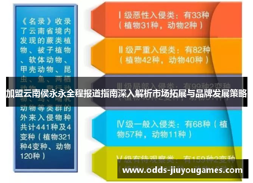 加盟云南侯永永全程报道指南深入解析市场拓展与品牌发展策略